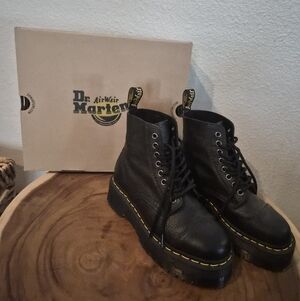 Dr. Martens Sinclair Milled Nappa Leather Platform Boots